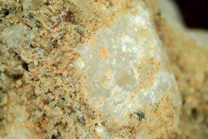 A diamond embedded in a host rock?